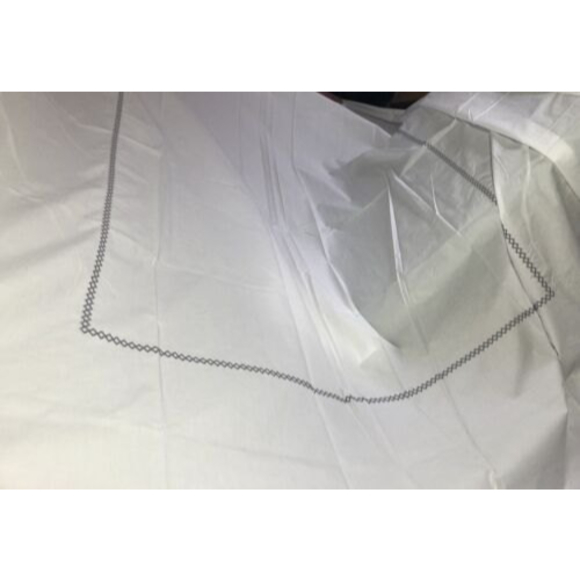 Rivolta Carmignani Embroidered Top Sheet White Italy Made 229CMx234CM - Picture 4 of 8